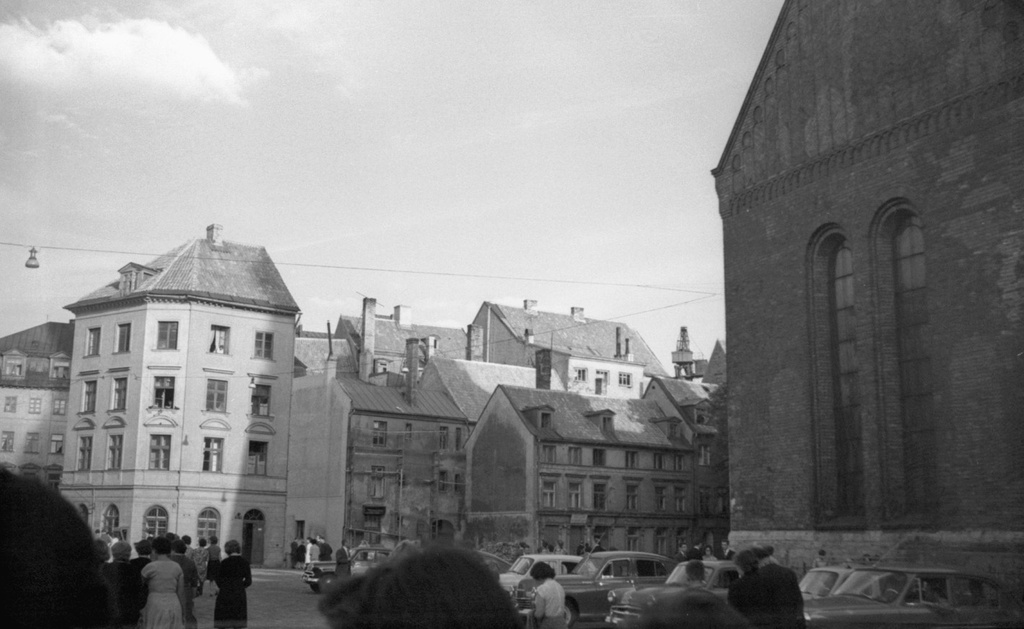 Домская площадь в Риге, 1 июня 1963 - 1 октября 1963, г. Рига. 