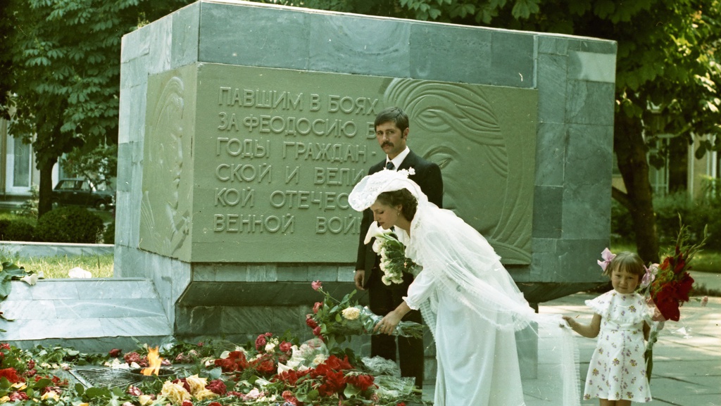 В Юбилейном парке в Феодосии, 1980 - 1981, Украинская ССР, Крымская обл., г. Феодосия. 