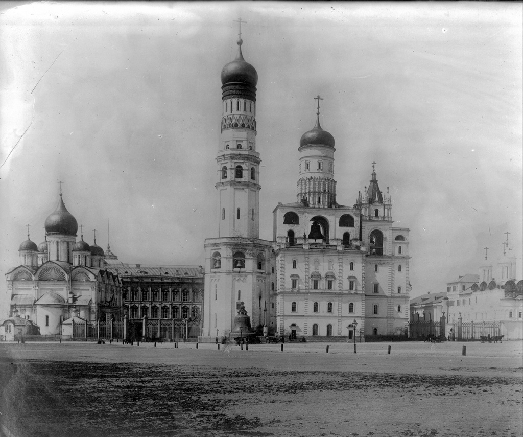 Соборная площадь в Московском Кремле, 1900 - 1910, г. Москва. 