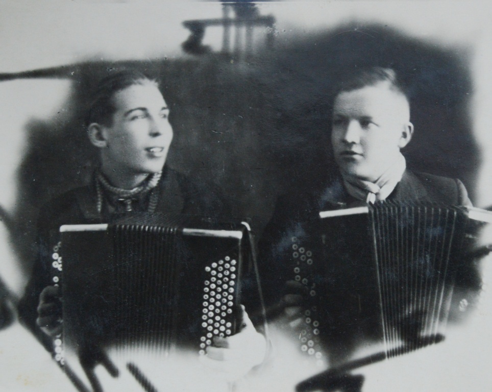 Студент музыкального училища Александр Николаевич Замков, 1948 - 1950. 