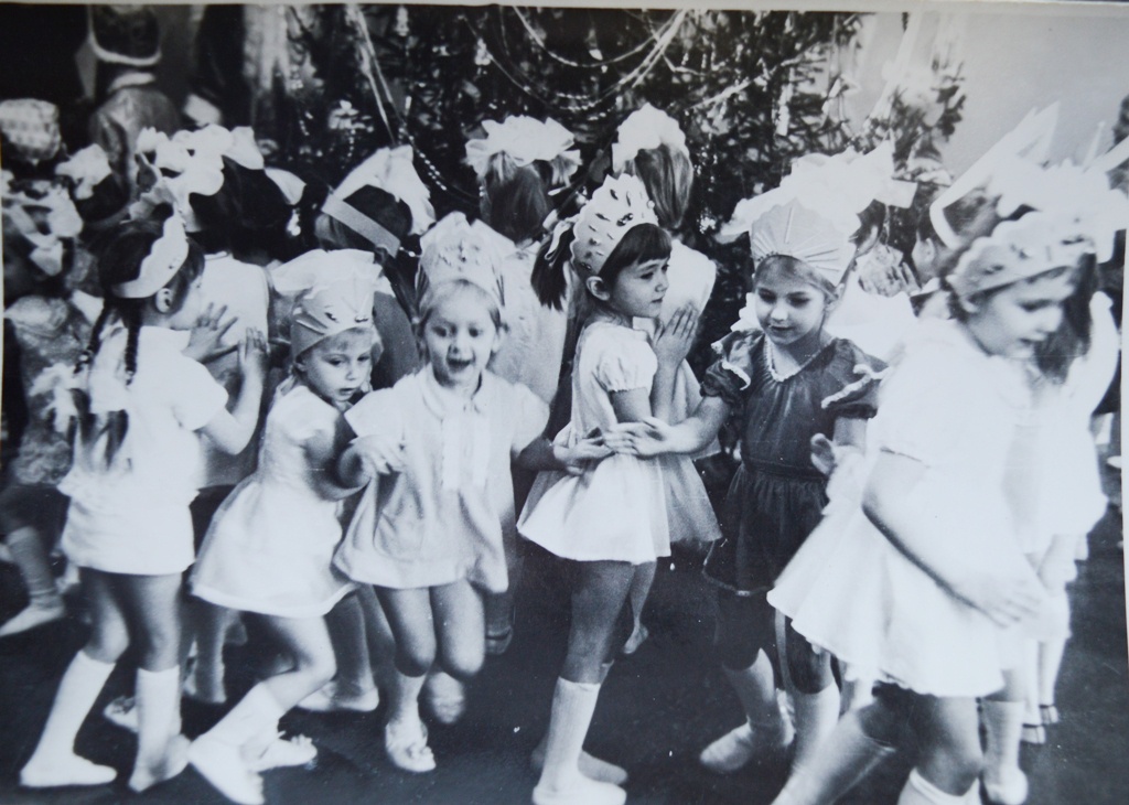 Новый год в детском саду УВД, 30 декабря 1974, г. Горький. Ныне Нижний Новгород.