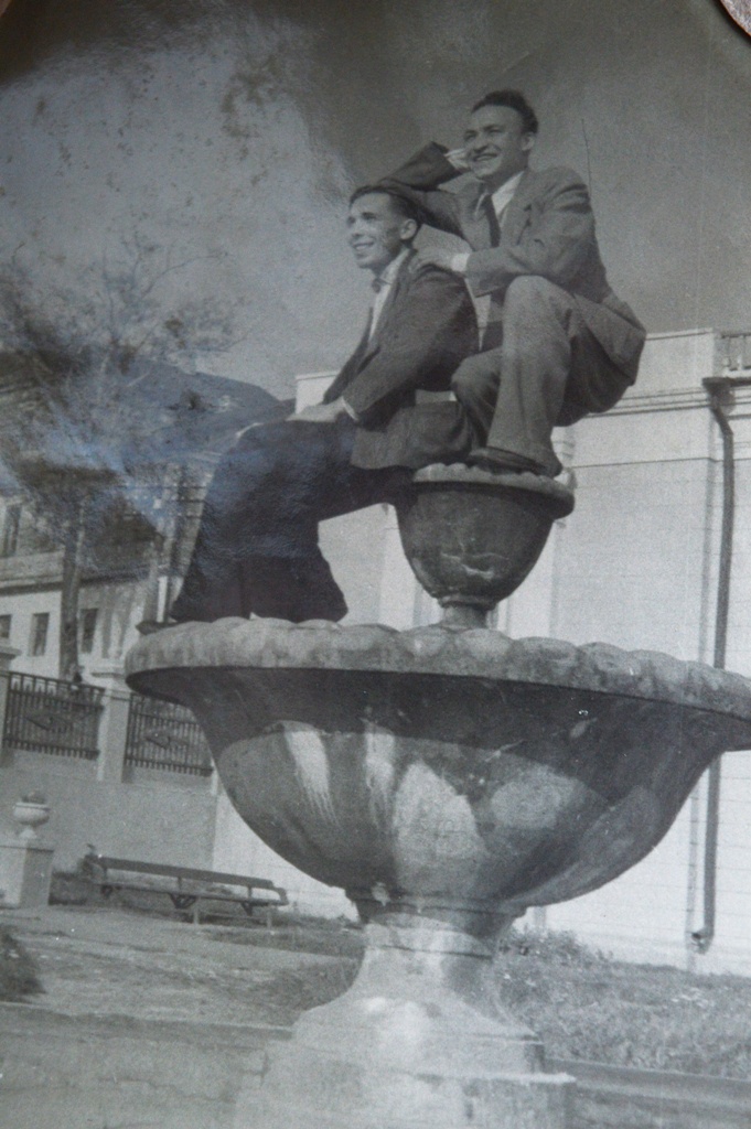 Студент Александр Николаевич Замков с другом, 1949 - 1951, Чувашская АССР. 