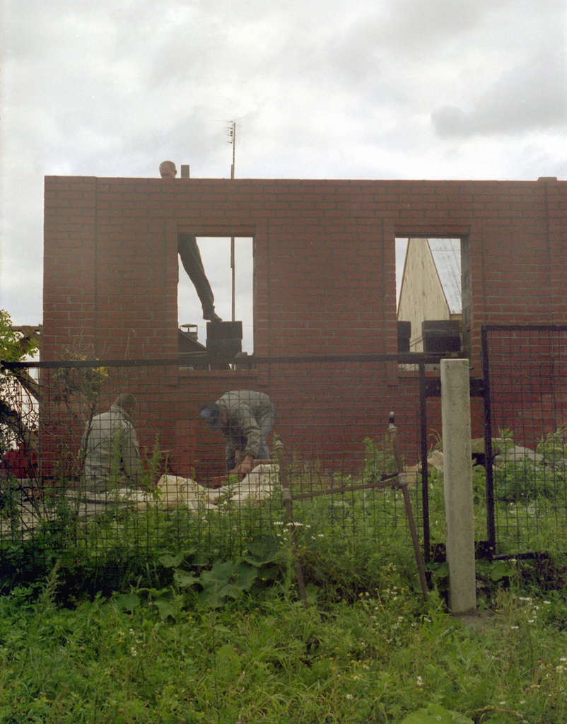 Строительство дома в деревне, 1 июля 1998 - 30 августа 1998, Калужская обл., Тарусский р-н, с. Барятино. 