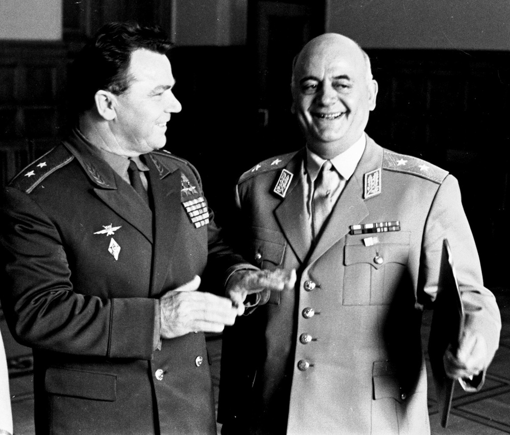 Военачальники, 1970 год. Слева – генерал-лейтенант авиации Иван Кожедуб.