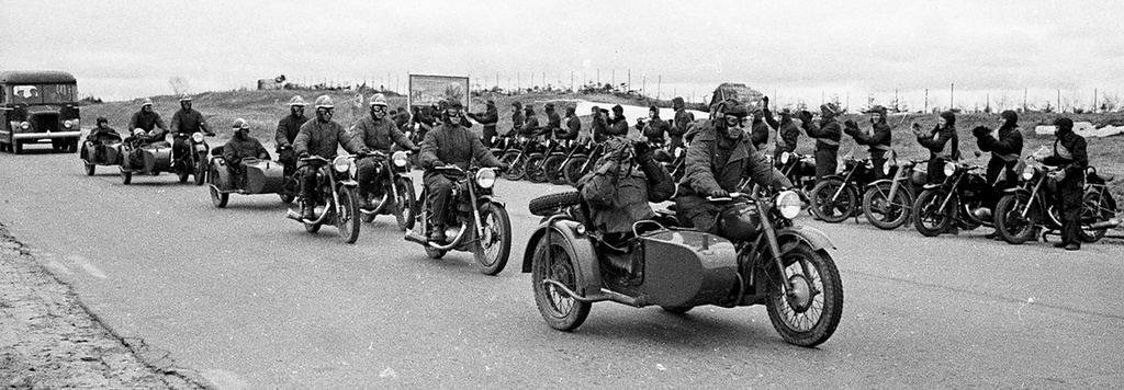 Мотопробег, 1955 год