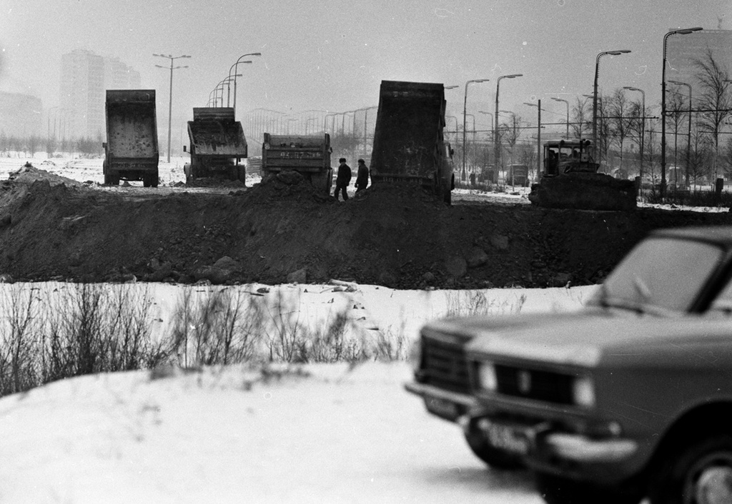 Подготовка к строительству нового микрорайона, 1965 год, г. Москва