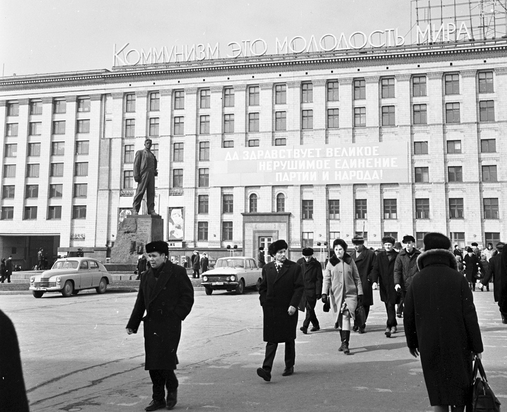 Площадь Маяковского, 1970 год, г. Москва. Ныне Триумфальная площадь.