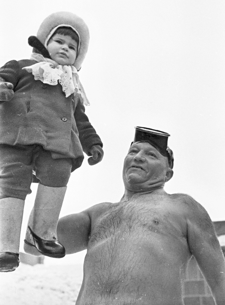 Моржи в ЦПКиО, 1965 год, г. Москва