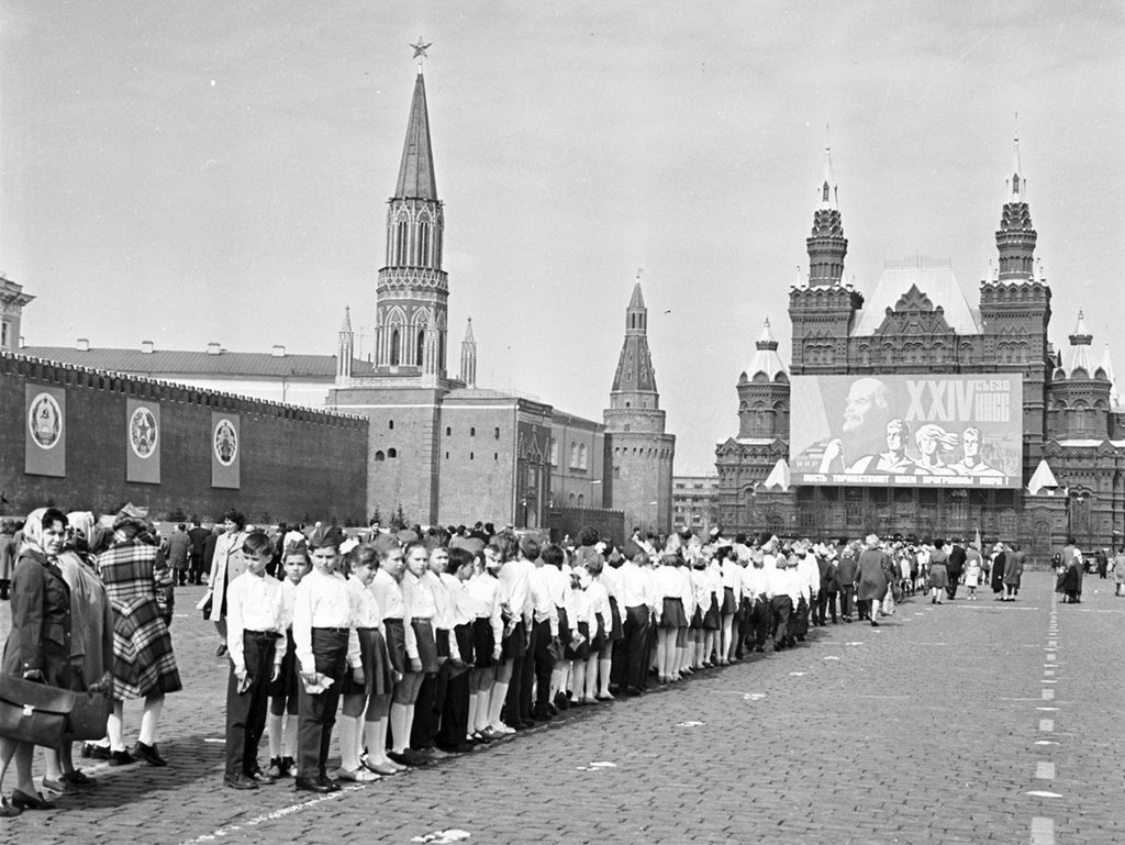 Прием в пионеры, март - апрель 1971, г. Москва