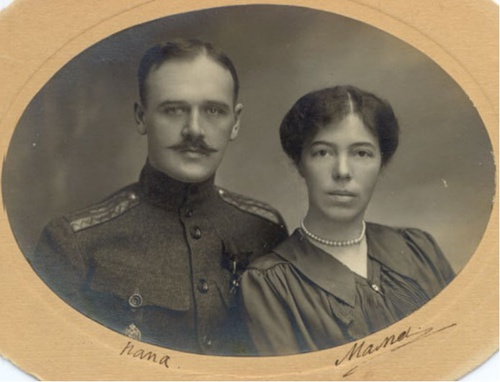Великая княгиня Ольга с мужем Николаем Куликовским, 1916 - 1920