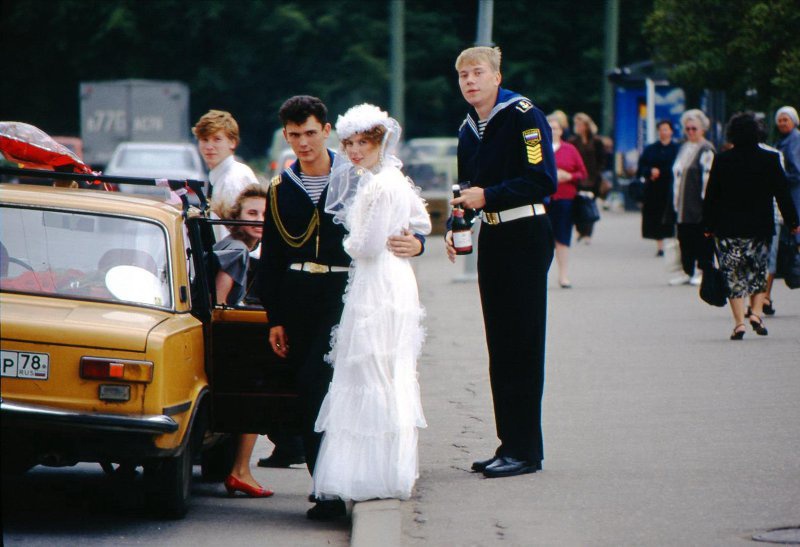 Жених и невеста, 1995 год, г. Санкт-Петербург