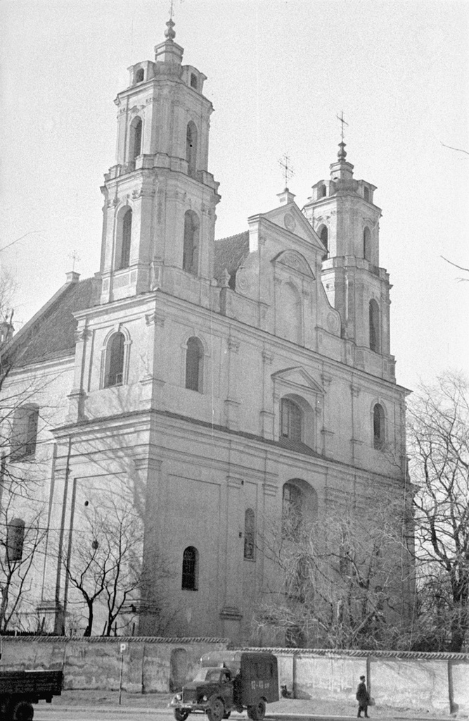 Костел Святых Иакова и Филиппа в старом Вильнюсе, апрель - май 1969, Литовская ССР, г. Вильнюс