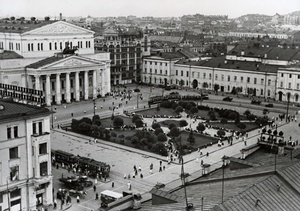 Вид на Большой театр и Театральную площадь, 1932 год, г. Москва