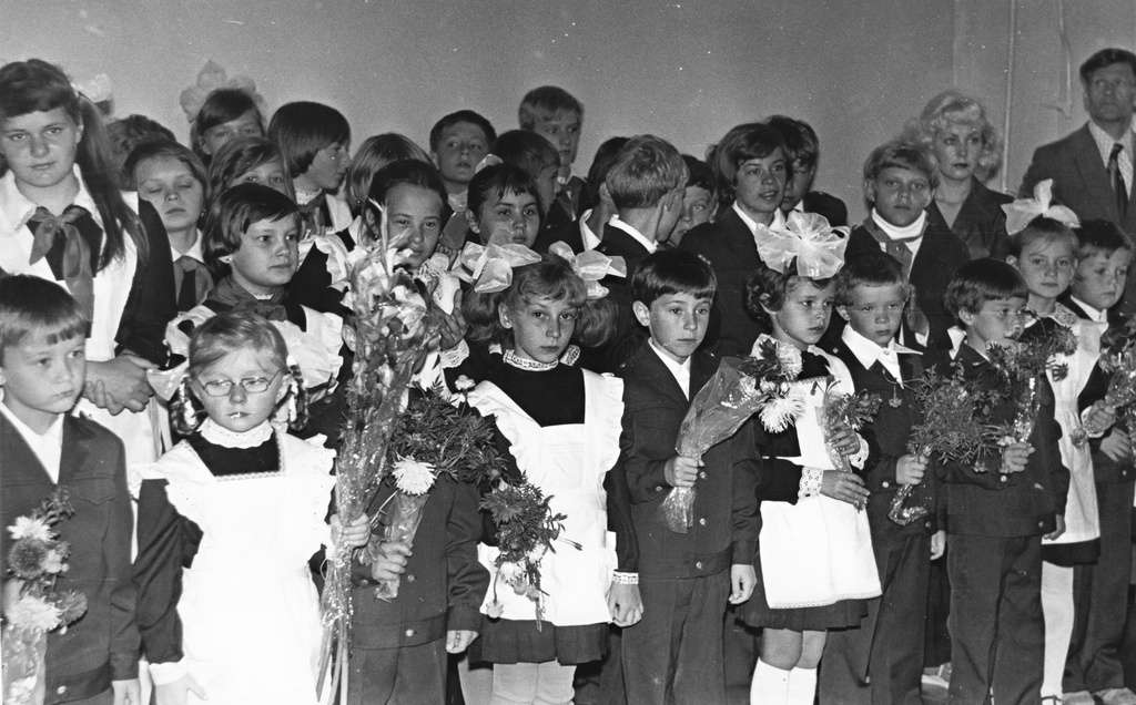 Первоклассники, 1 сентября 1981, Чукотский АО, пос. Анадырь-1. Первое сентября в школе №&nbsp;148.&nbsp;