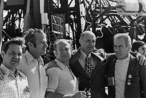 Члены экипажей космических кораблей «Союз» и «Аполлон», 1975 год