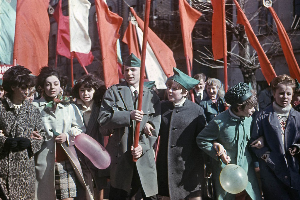 Первомайская демонстрация, 1 мая 1967, г. Ярославль. 