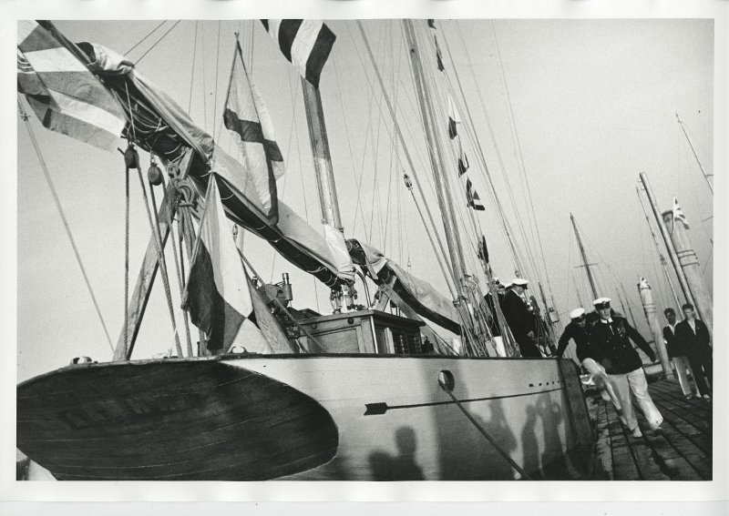 Крейсерская яхта «Ударник», 1934 год. Выставка «Прогулки на яхте» с этой фотографией.&nbsp;