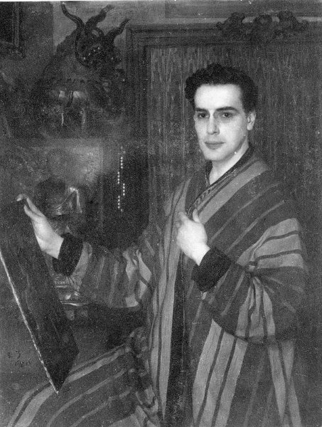 Автопортрет Константина Липскерова, 1915 год, г. Москва. Фотокопия.Выставки&nbsp;«"Сто строк…"», «Подобрать слова» с этой фотографией.