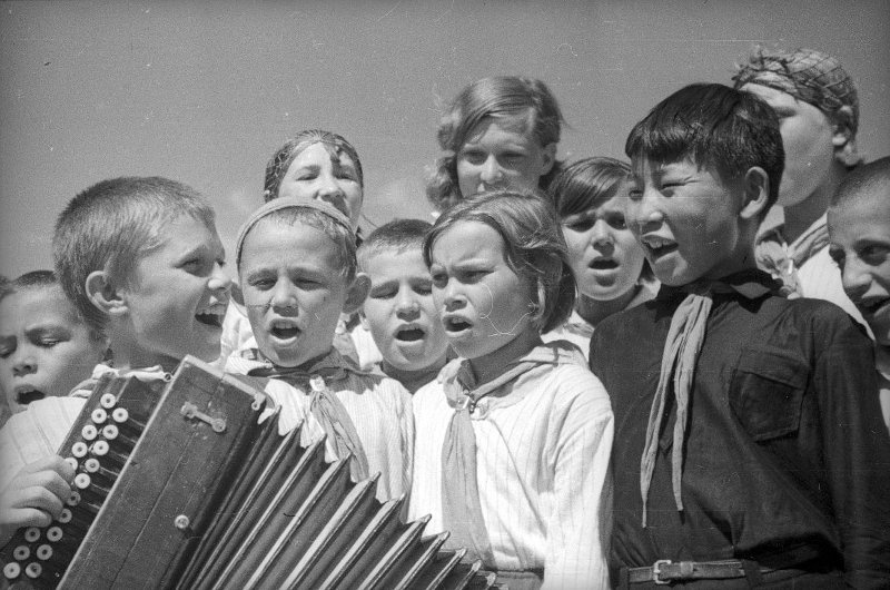 В пионерском лагере, 1938 год, Бурят-Монгольская АССР