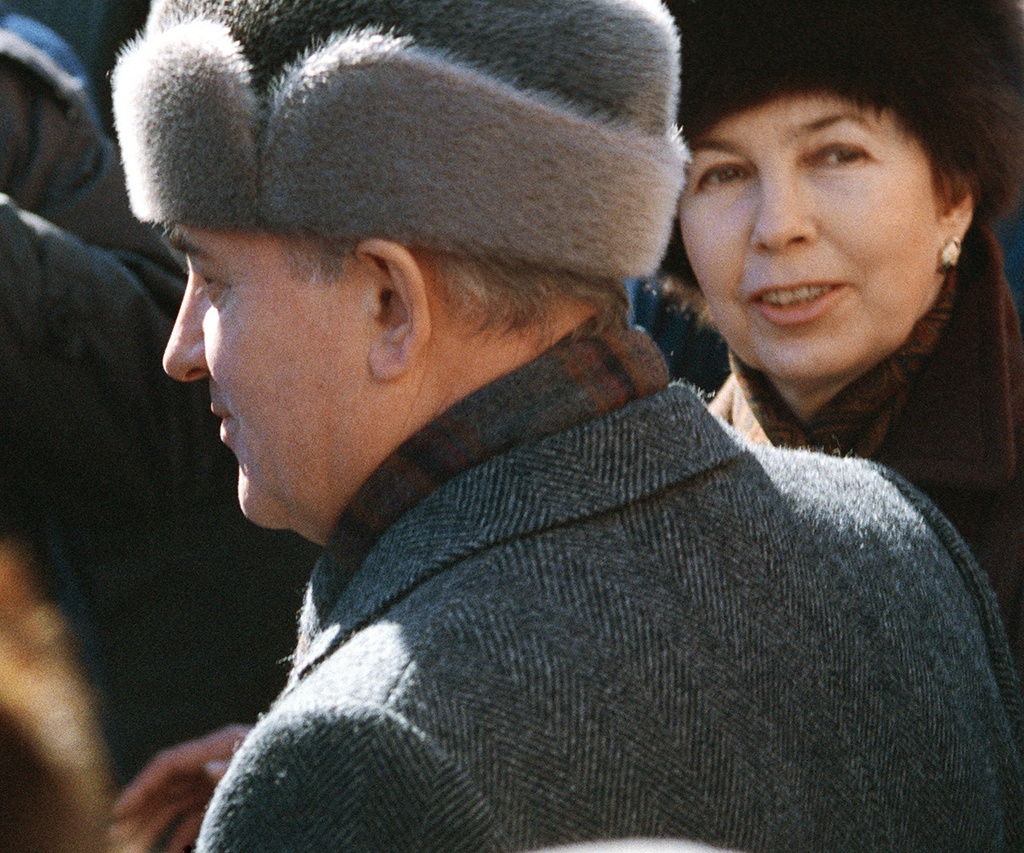 Горбачев, 1989 год. Выставка «Влиятельные женщины России» с этим снимком.