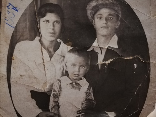 Семейное фото, 1937 год, Сталинградская обл.