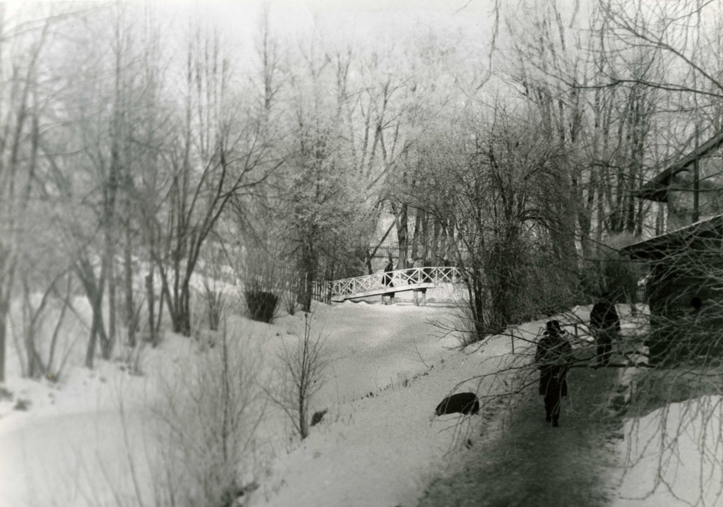 Горбатый мостик в усадьбе «Михайловское», 1978 - 1983, Псковская обл., Пушкиногорский р-н