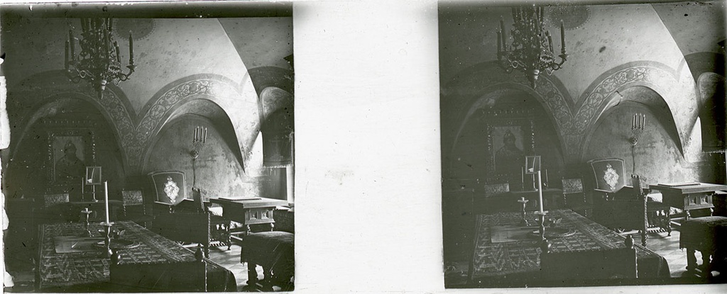 Юсуповский дворец. Предположительно, помещение в подвальном этаже здания, 1900-е, г. Москва. Выставка «Палаты Волковых-Юсуповых» с этой фотографией.