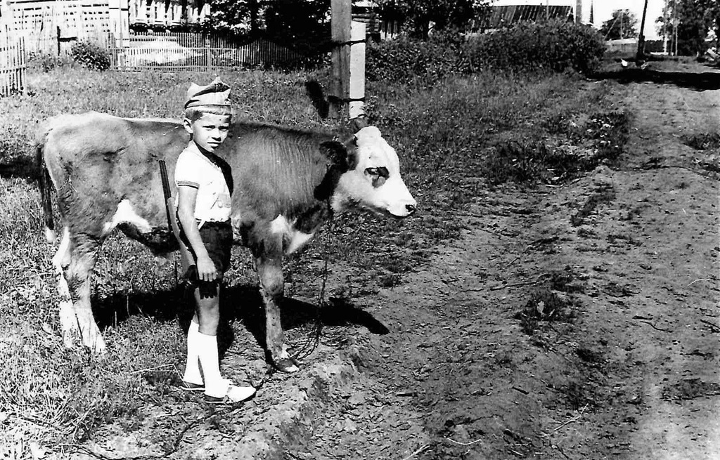 Маленький пастух, 1976 - 1978, Калининская обл., дер. Берниково. Выставка «Немного из жизни одной деревни» с этой фотографией.&nbsp;