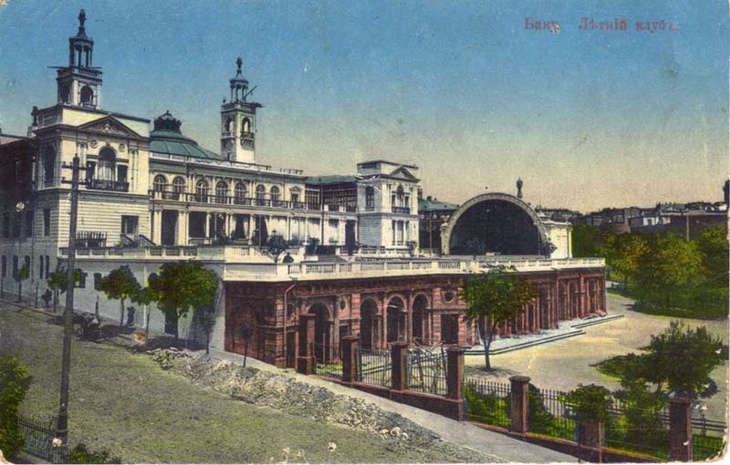 Баку. Летний театр и Дворянское собрание, 1900 - 1917, Бакинская губ., г. Баку. Из коллекции бакинского архитектора Мирона Рувимовича Либермана.