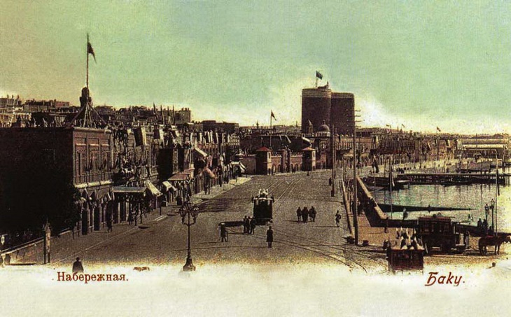 Баку. Набережная, 9 марта 1902, Бакинская губ., г. Баку. Из коллекции бакинского архитектора Мирона Рувимовича Либермана.