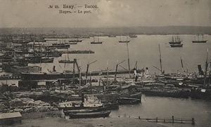 Баку. Порт, 1900 - 1917, Бакинская губ., г. Баку. Из коллекции бакинского архитектора Мирона Рувимовича Либермана.