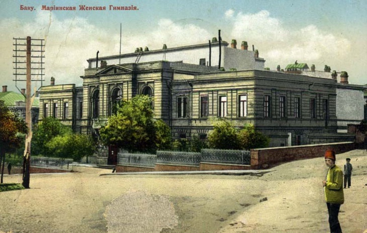 Баку. Мариинская женская гимназия, 1900 - 1917, Бакинская губ., г. Баку. Из коллекции бакинского архитектора Мирона Рувимовича Либермана.