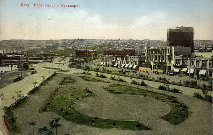 Баку. Набережная и бульвар, 1900 - 1917, Бакинская губ., г. Баку. Из коллекции бакинского архитектора Мирона Рувимовича Либермана.