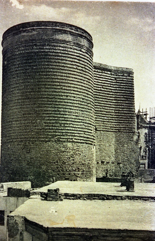 Девичья башня, 1900 - 1917, Бакинская губ., г. Баку. Из коллекции бакинского архитектора Мирона Рувимовича Либермана.