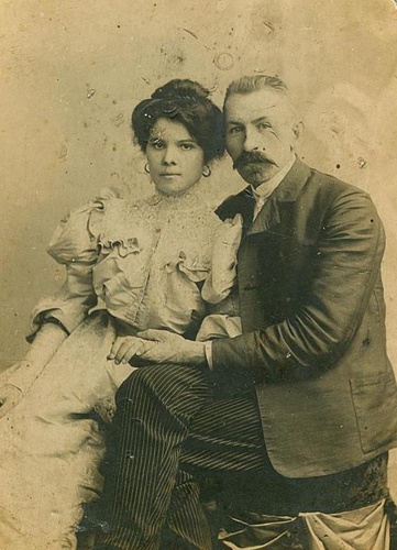Предки, Ольга Ивановна и Константин Николаевич Хихины, 1907 год, г. Воронеж