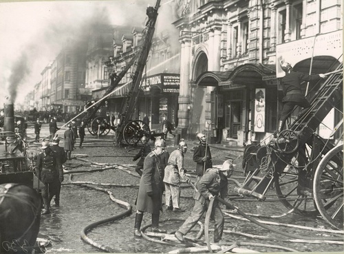 Тушение пожара, 1904 - 1906, г. Санкт-Петербург