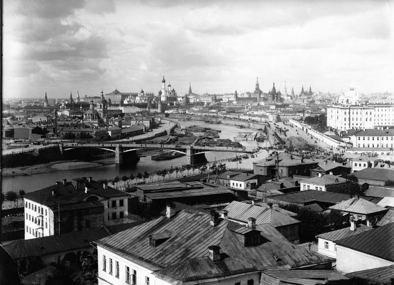 Панорама Москвы с юго-восточной стороны, 1898 - 1914, г. Москва