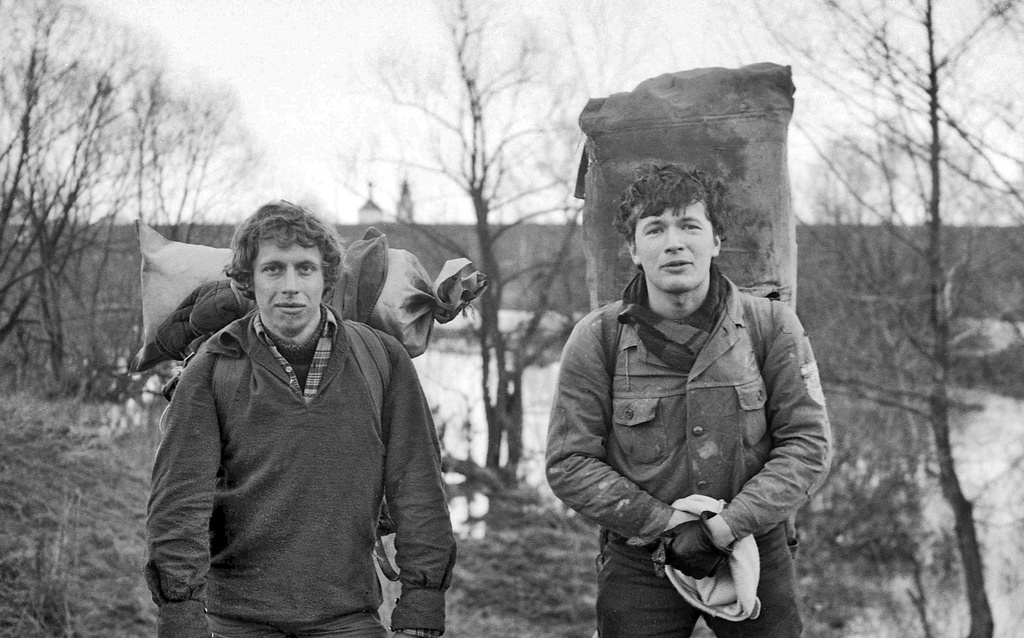 К новым походам готовы, апрель 1980, Московская обл.. Выставка «За мечтами и за запахом тайги...» с этой фотографией.&nbsp;