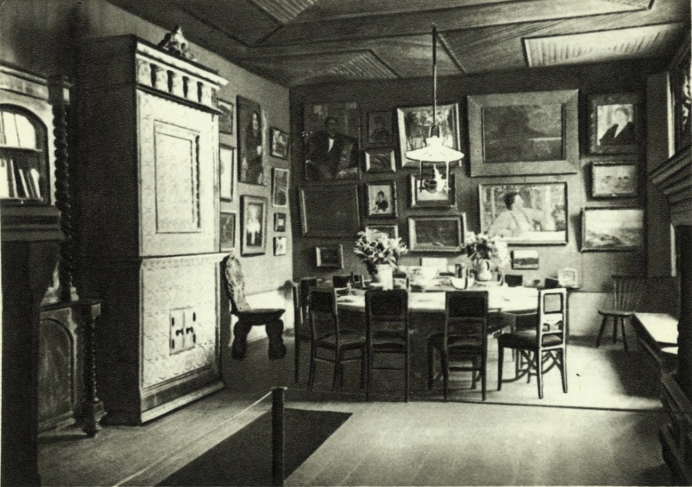 Фото "Репинская столовая в усадьбе «Пенаты»", 1940 год, Ленинградская ...