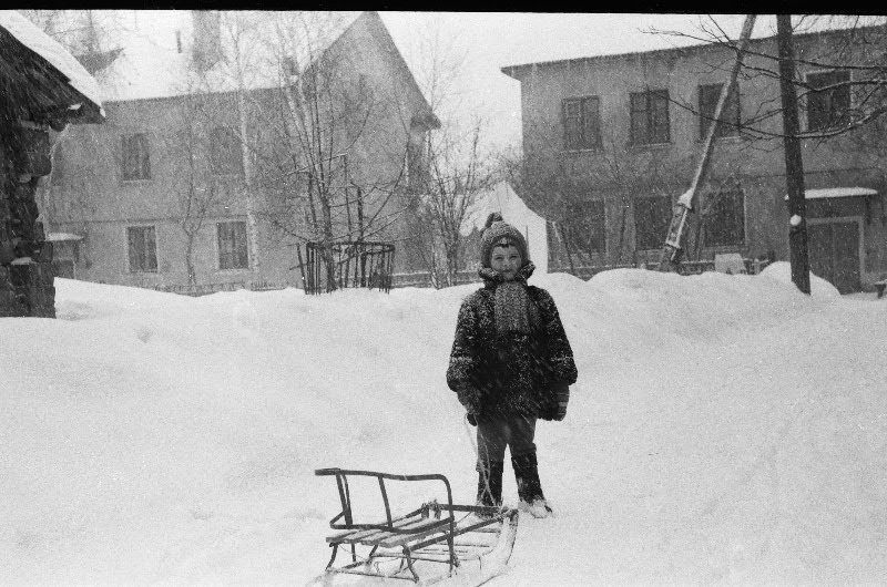 Зима в Горьком, 1965 год, г. Горький. Фотография из архива Альбины Валентиновны Дурате.