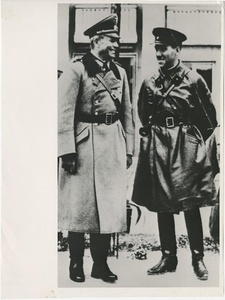 Генерал-лейтенант Гейнц Гудериан и командир 29-й легкотанковой бригады РККА комбриг Семен Кривошеин, 22 сентября 1939, г. Брест. Передача Бреста под контроль РККА.