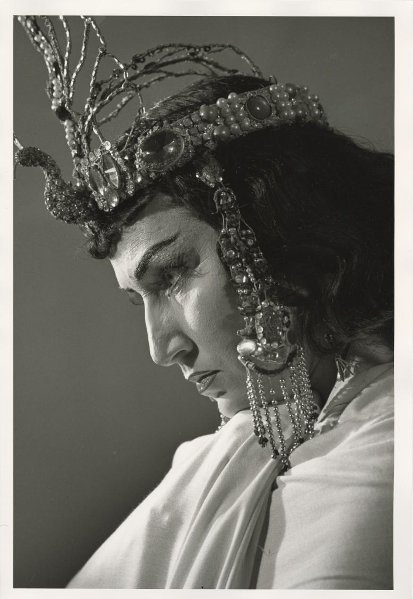 Ирина Архипова в партии Амнерис в спектакле Большого театра «Аида», 1964 - 1965, г. Москва