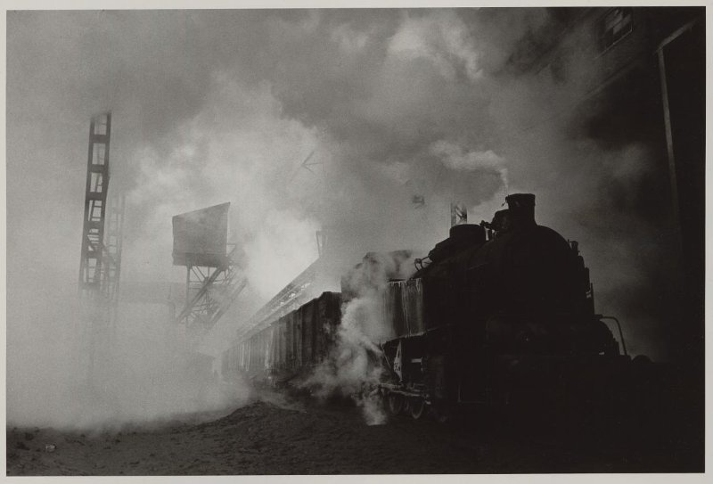 Паровоз, 1947 год. Выставка «История страны под стук колес» с этой фотографией.