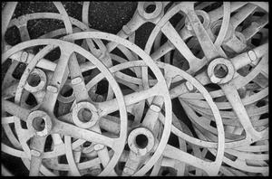 Отливки для руля, 1929 год, г. Москва. Из серии «Завод АМО» («Автомобильного московского общества», ныне АМО ЗИЛ).