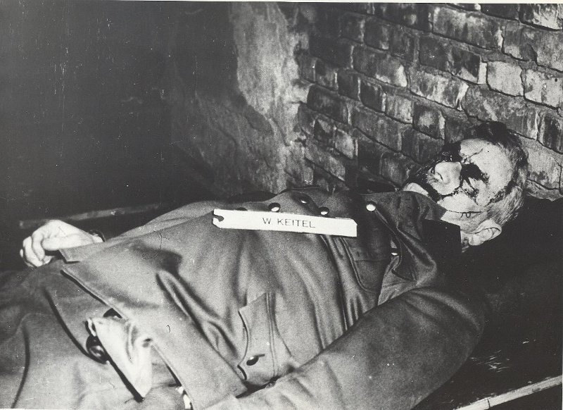 Тело военного преступника Вильгельма Кейтеля, 16 октября 1946, Германия, г. Нюрнберг