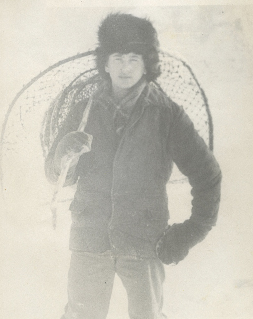 Зимняя рыбалка, 1970-е, Тюменская обл., г. Тобольск-5, Савинский Затон. Михаил Шанауров.