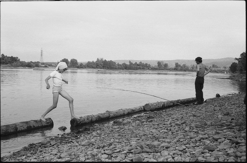 На реке, 8 июля 1984, Кемеровская обл., пос. Карчит