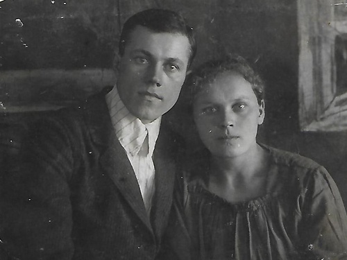 Степан Сергеевич и Марфа Филипповна Барановы, 1928 год, Сибирский край, с. Ксеньевка