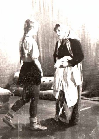 Уроки музыки. Репетиция сцены бабки с Ниной, 1 ноября 1983 - 12 октября 1984, г. Ленинград. 