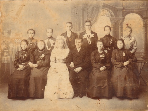 Свадебное фото, 1890 - 1908